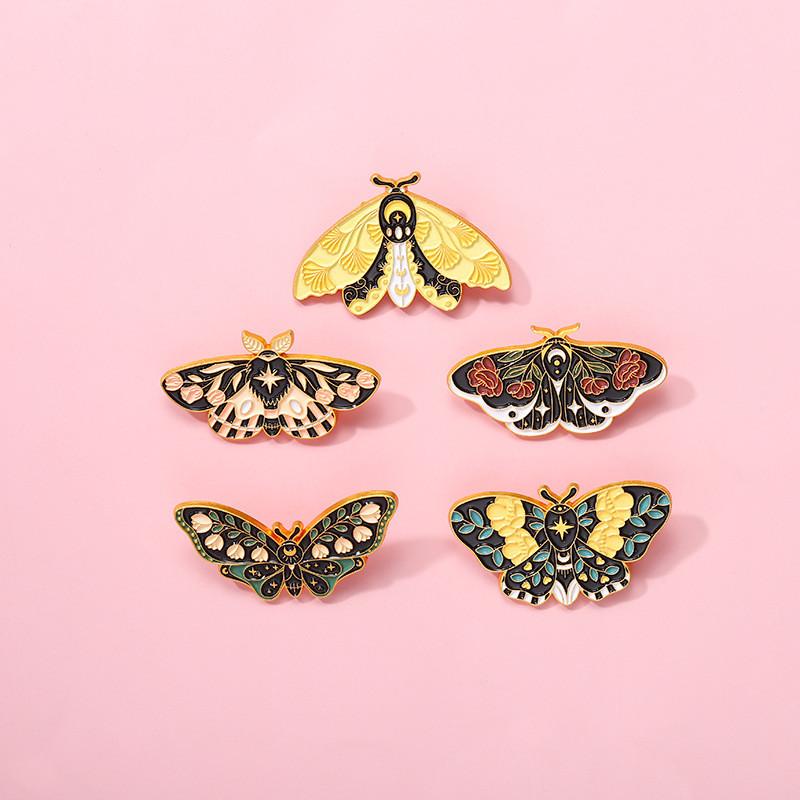 Exquisite Butterfly Brooch With Elegant Rose Flower And Insect Design For Fashionable Accessories