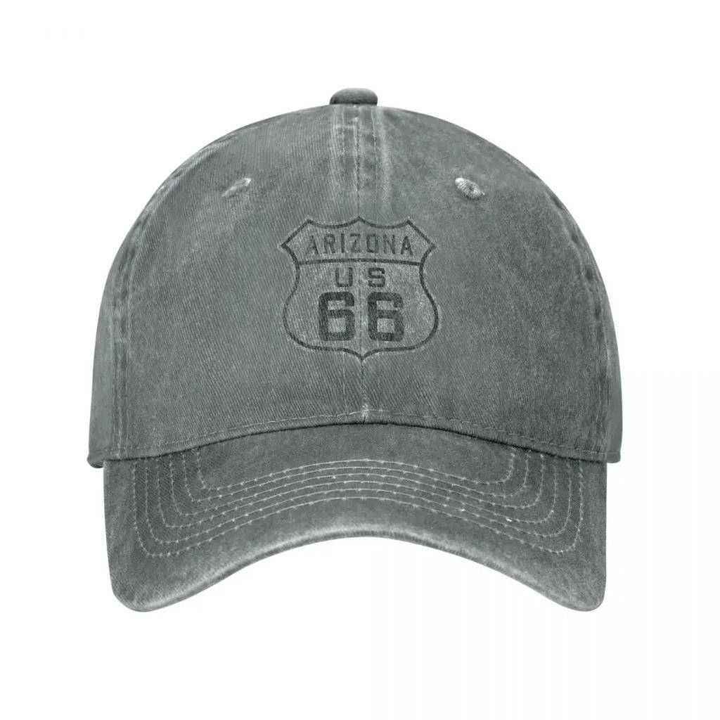 Vintage America Route 66 Letters Spring Autumn Cap Men Women Baseball Cap Hats Washed Sports Casquette Gorras