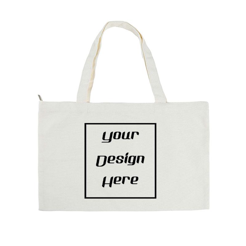 Fashion Canvas Shoulder Bag Customized Print Canvas Shopping Bag Casual Large Capacity Schoolbag Tote Bag