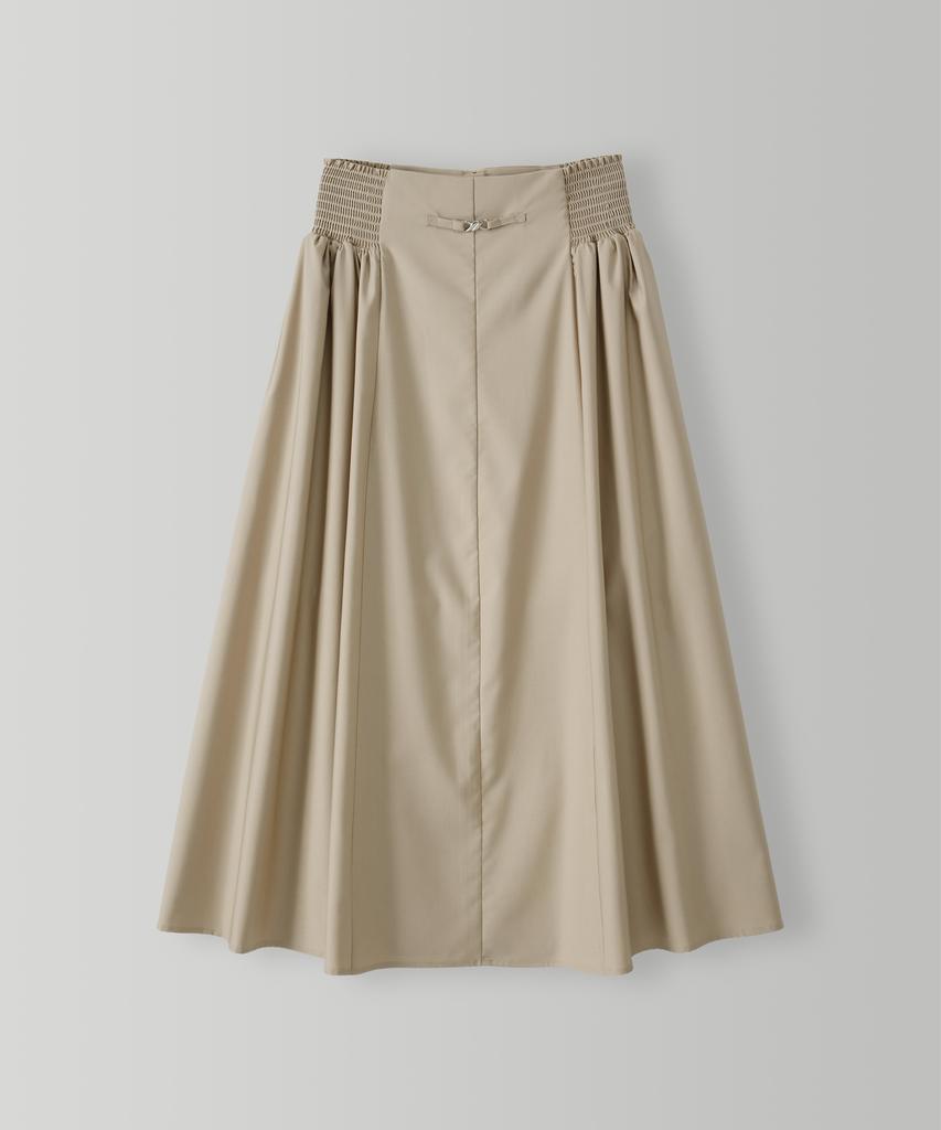 Syeliobeu Blanche Long Skirt - Beige
