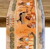 Ancient Egypt Linen Table Runner Mythology Egyptian Gods Pharaohs Antique Hieroglyphs Table Runne for Kitchen Dining Party Decor
