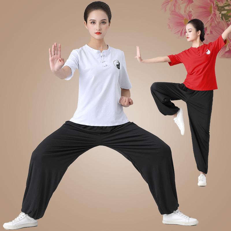 Summer Tai Chi Clothing Practice Clothing Women Chinese Style Martial Arts Clothing Suit Performance Clothing