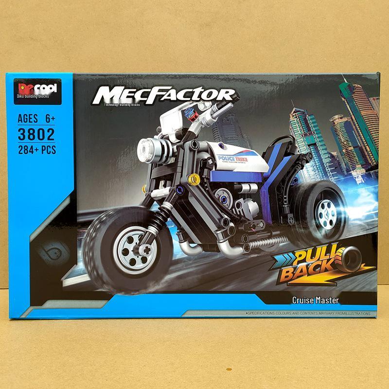 Diku Blocks 3801 Pull-Back Car Model: Educational Toy for Boys Age 6+