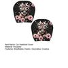 Car Headrest Covers 2Pcs Cute Calf with Pink Flowers, Breathable Auto Decoration for Girls Seat Protectors, Stretchy Universal Interior Accessories