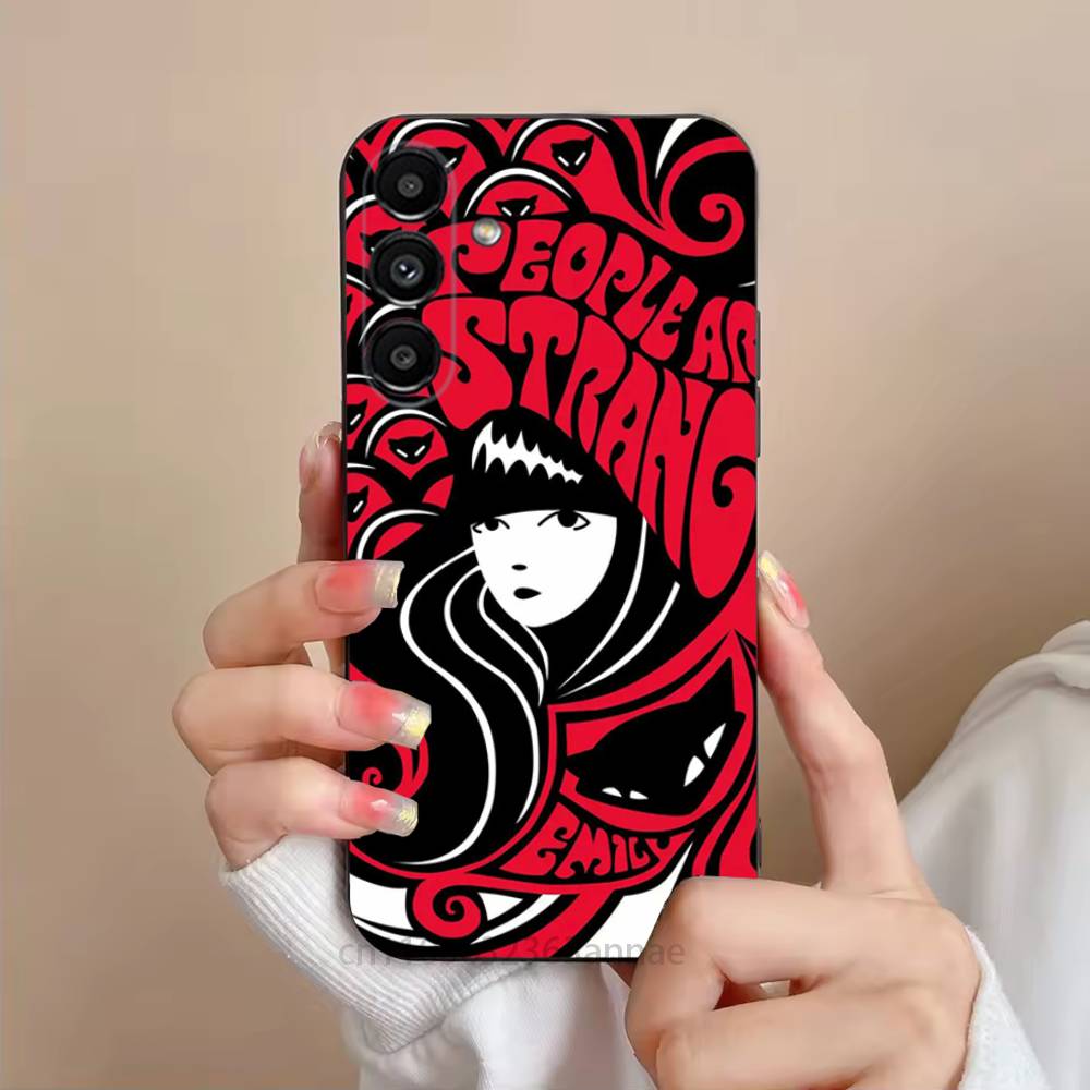 

Comics Emily The Strange Phone Case For Samsung S25,24,21,22,23,S30,Ultra,S20,Plus,Fe,Lite,Note,S10,S9,Black Soft Shell SamsungS21ULTRA
