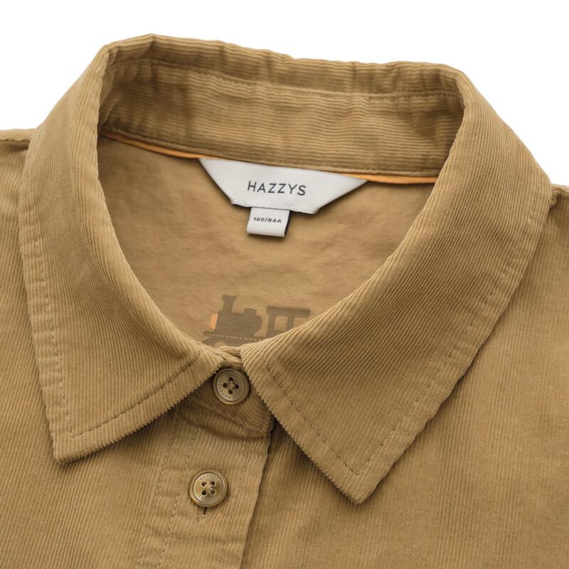 HAZZYS Women's Corduroy Long-Sleeve Cotton Shirt