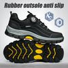 Rotating Button Men Safety Shoes Fashion Sneakers Steel Toe Shoes Work Boots Puncture-Proof  Indestructible Shoes Protection