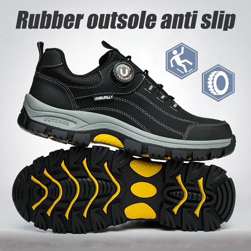 Rotating Button Men Safety Shoes Fashion Sneakers Steel Toe Shoes Work Boots Puncture-Proof  Indestructible Shoes Protection