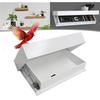 Wooden Magic Flap Shelf with Secret Compartment Concealed Floating Shelf Wall-Mounted Storage Rack for Home Decor