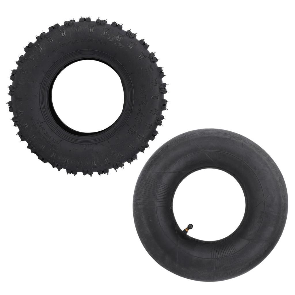 4.10 6 Tire and Inner Tube High Strength Rubber Inner Tubes and Tire Replacement for Go Kart Chinese ATV Tractor
