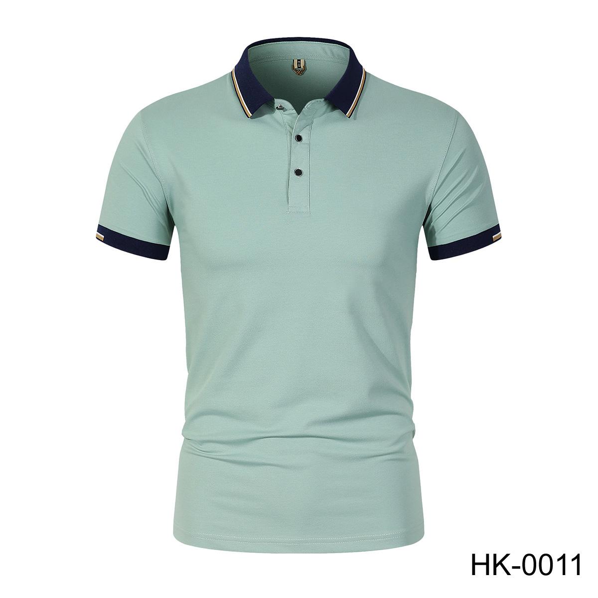 

Весна/Лето 2025 Новая хлопковая рубашка поло с воротником поло для мужского и женского бизнеса и отдыха M светло-зеленый