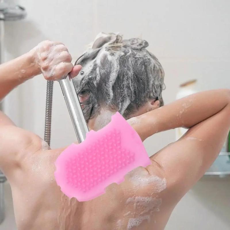 Shower Gloves Bath Scrub Remover Body Exfoliating Massage Shower Brush Silicone Bath Brush Skin Clean Silicone Bath Brushes