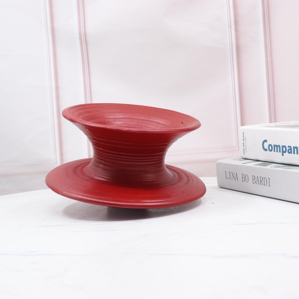 Modern Nordic Geometric Spinning Top Ornaments for Living and Model Rooms 22*14 CM малиновый