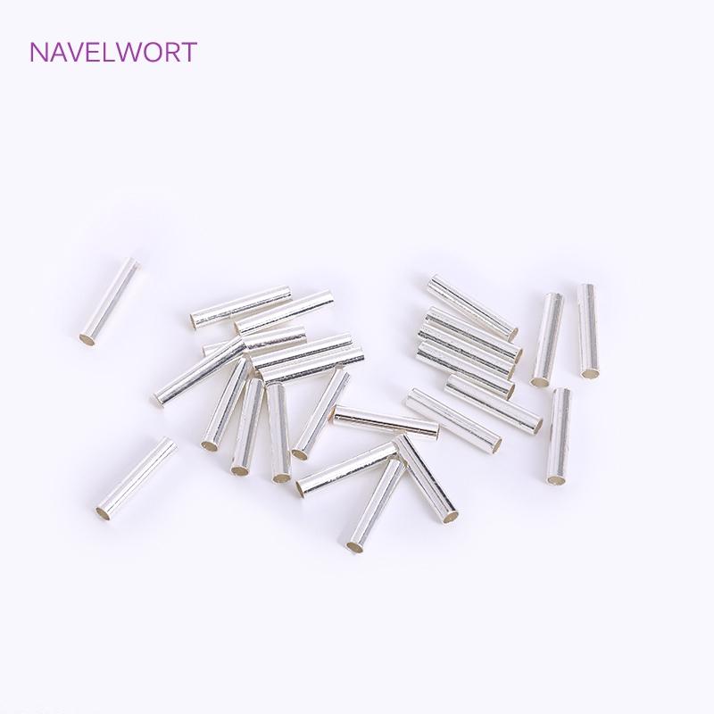 2*10mm Brass Smooth Tube Beads 18K Gold Plated Tube Beads Spacer Beads For Jewelry Making, DIY Jewelry Material Wholesale