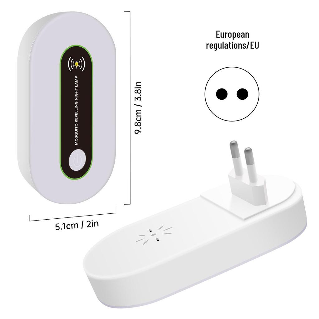 2024 Ultrasonic Silent Pest Repeller with Night Light - Energy Saving Rat, Cockroach, Insect, and Mosquito Control for Home
