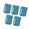 5Pcs Lithium Battery Storage Rack Shelf Bracket Belt Slot for Makita 18V Fixing DevicesCyan