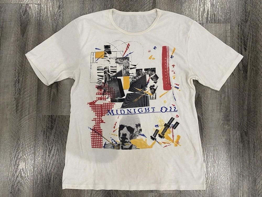 Rare Midnight Oil Band T-Shirt Unisex Cotton Tee All Sizes BO761 Unisex T-Shirt XXXL