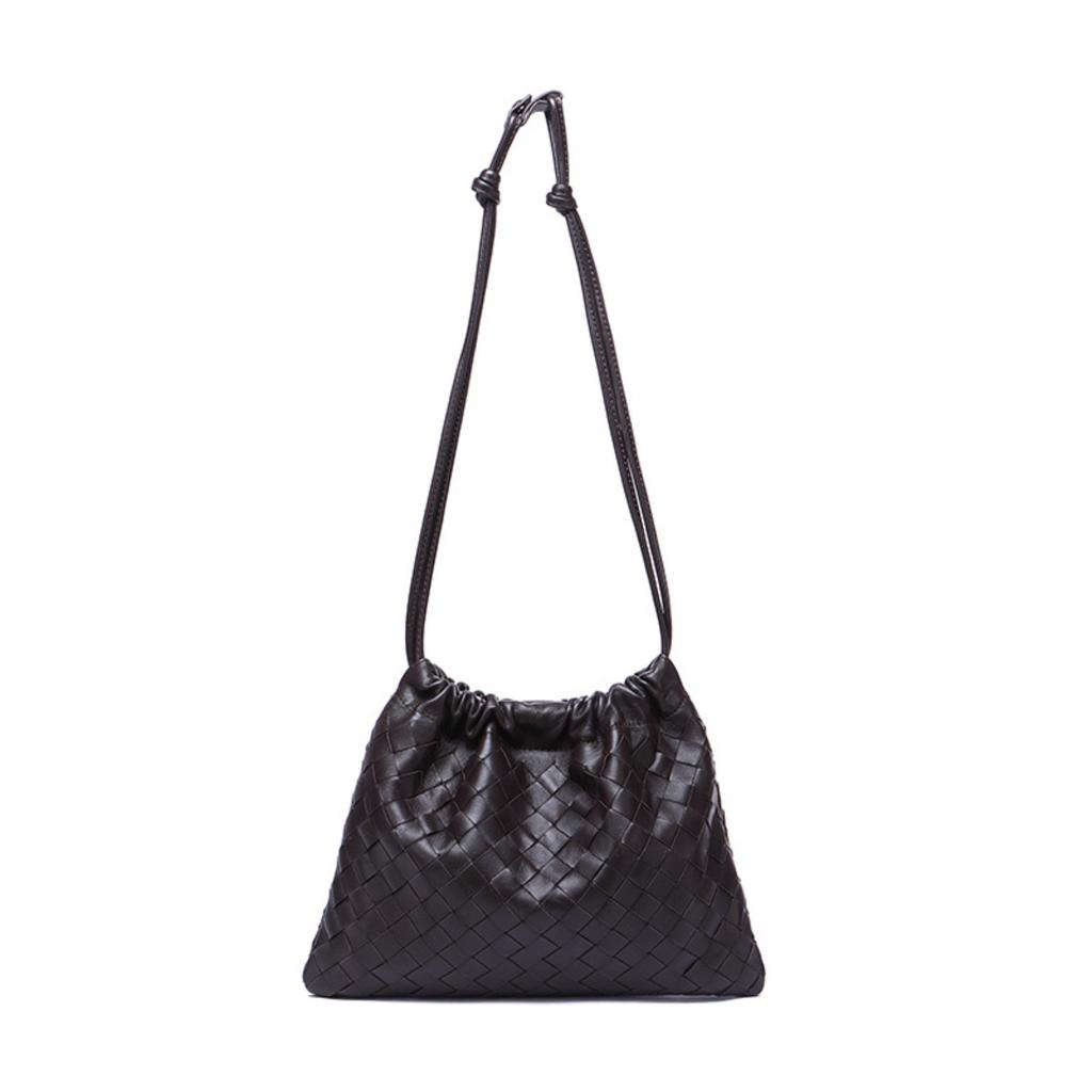 Cross-border trend woven women's bags, garbage bags, one shoulder, underarm bags, portable drawstring, lucky bags, messenger bags, commuter portable.