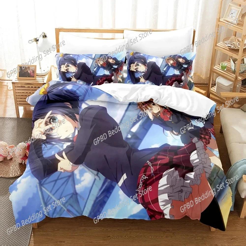 Comforter Anime Love Chunibyo & Other Delusions Bedding Set Bedroom Soft Modern S Comefortable Quilt