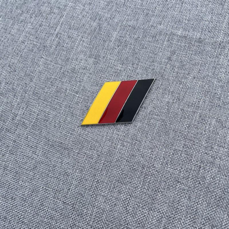 UK Italy Germany flag car sticker metal car logo car scratch sticker leaf board personalized logo logo decoration