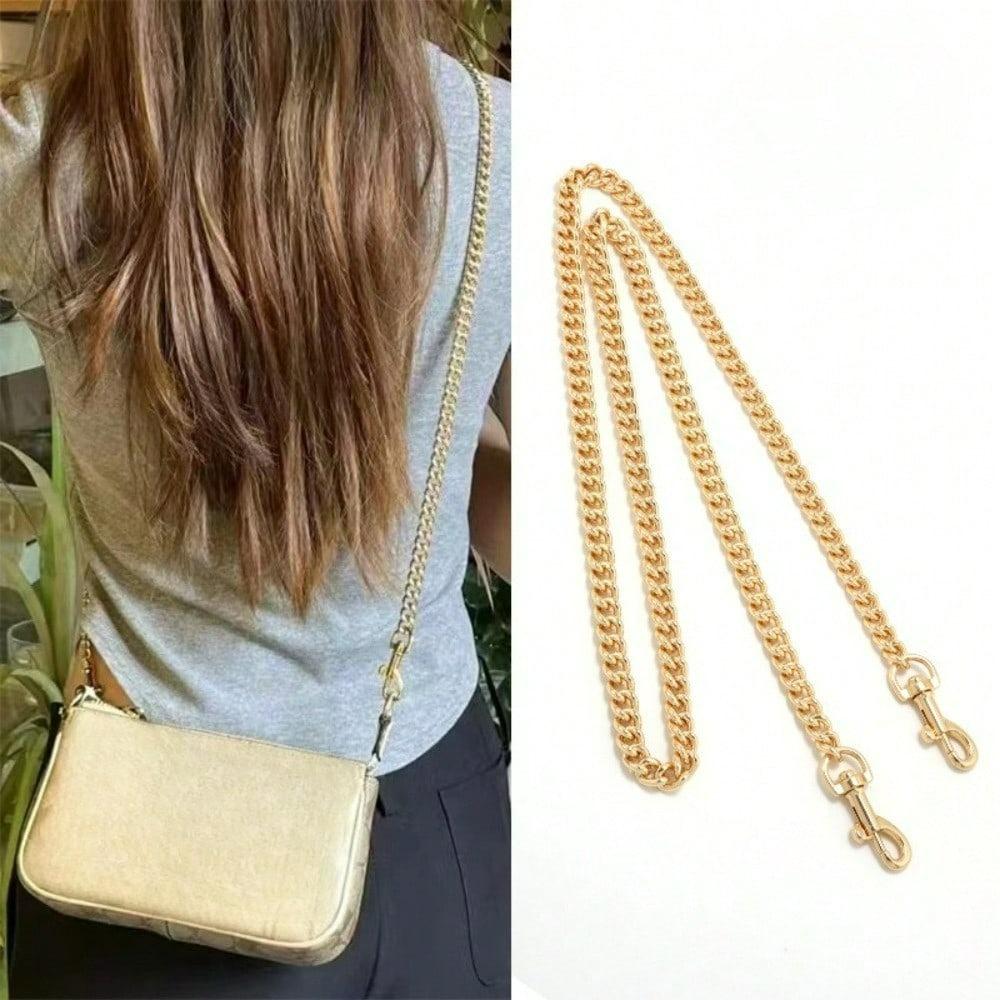 Crossbody taška Plochá retiazka, Doplnky na ramenný popruh, Reťazka na popruh cez rameno, Odnímateľná dekorácia