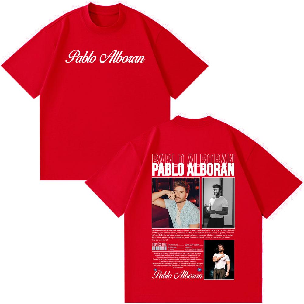 

Singer Pablo Alboran Clickbait Album Cover Tshirts Men Clothing Harajuku Hip Hop Street T Shirt Casual Loose Tshirts Fan Gifts S
