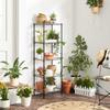 SONGMICS Rack Width 40CM Steel Rack 5 Tier Gap Storage Shelf Slim Kitchen Cart Bathroom Storage Storage Rack Height Adjustable Stylish Shelf Depth 30