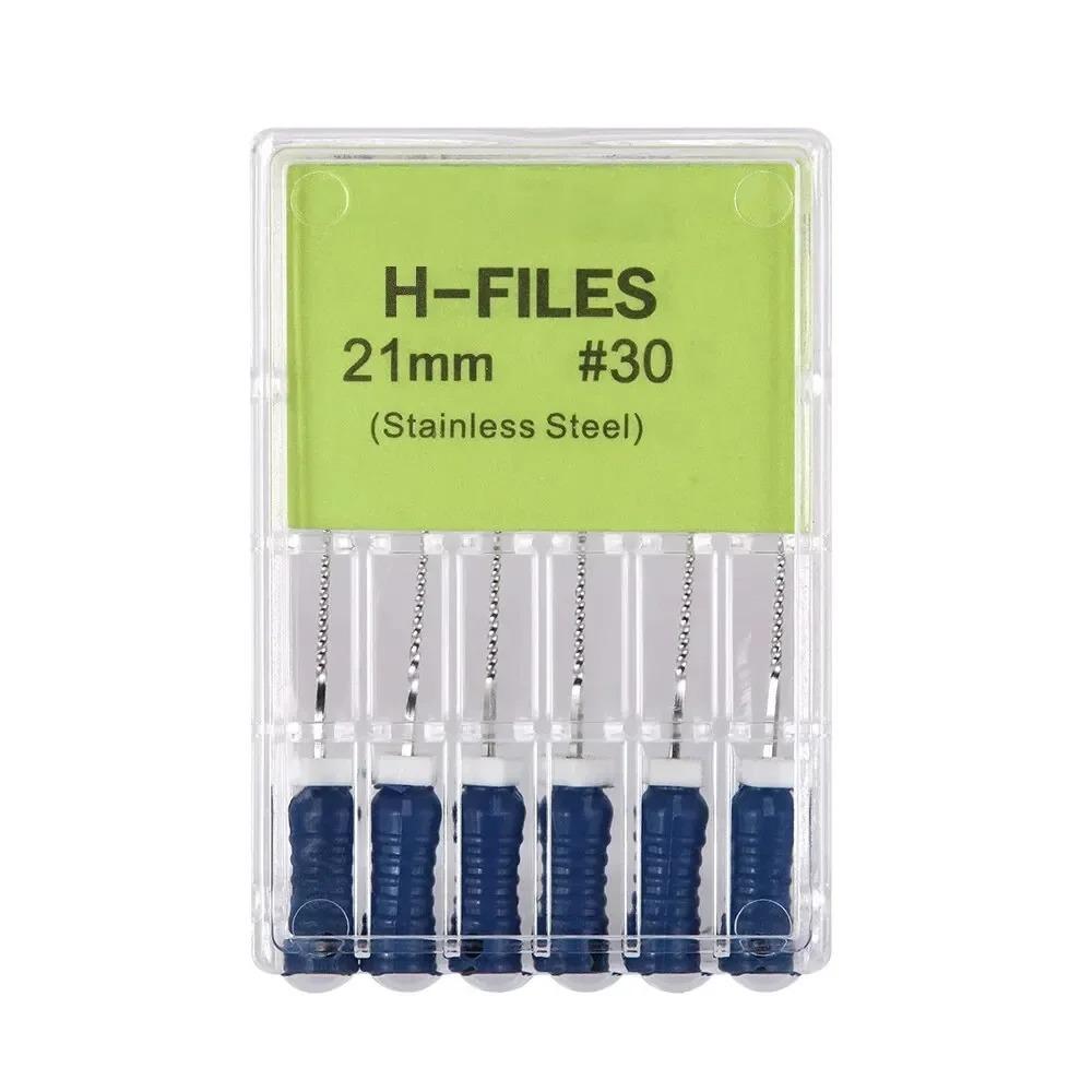 High Quality Dental H- Files Stainless Steel Hand Use Root Canal H File Endodontic Treatment File for Dentistry Instrument
