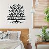 Personalized Tree of Life Metal Wall Art, Custom Name Sign for Home Decor Indoor Outdoor
