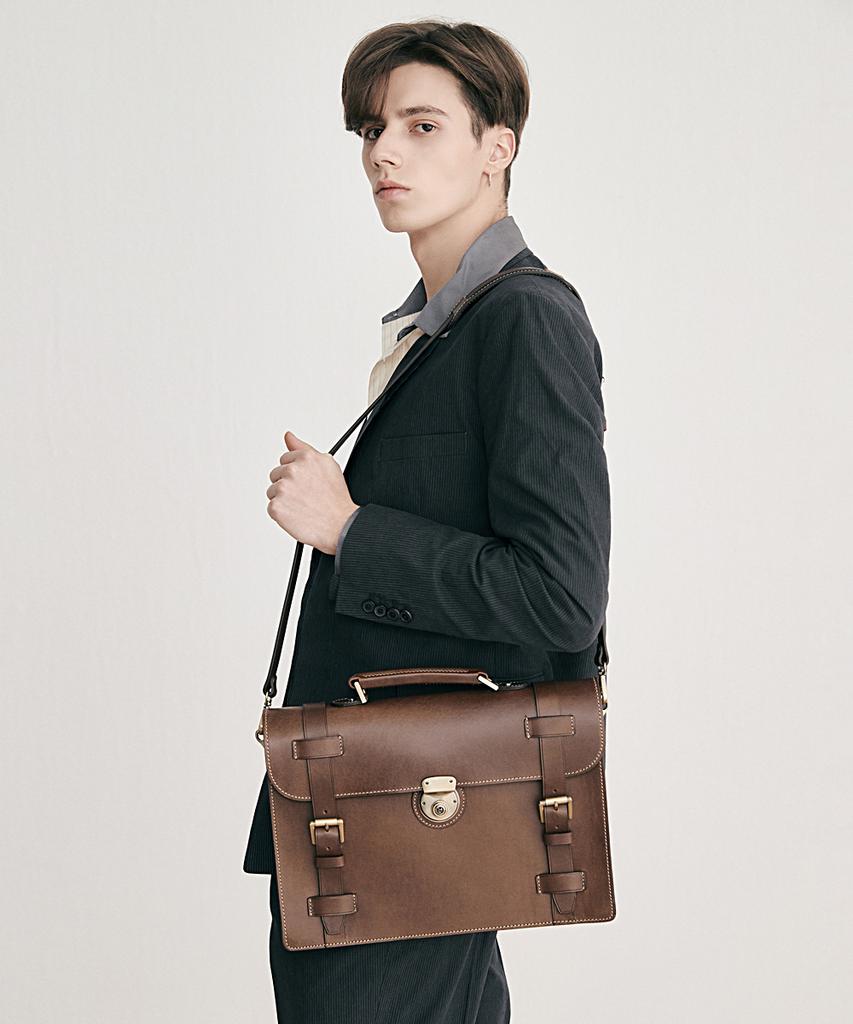 Brogue And Morrow Alx Bag (L/Chocolate)