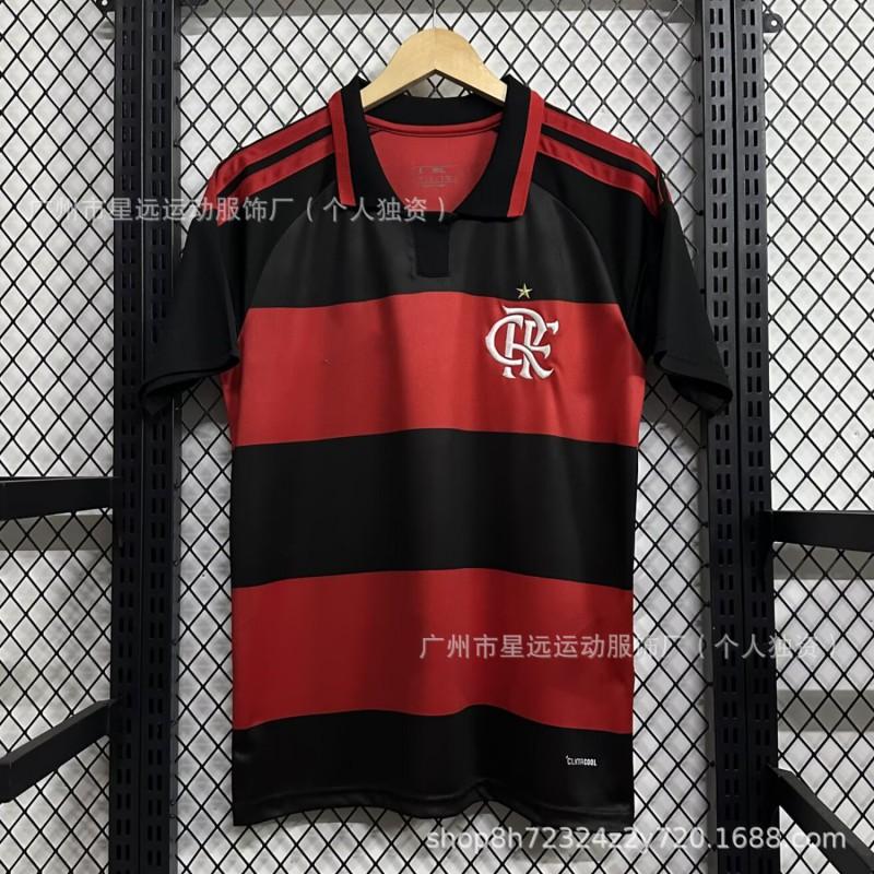 CR Flamengo Home Soccer Jersey 2026 Short Sleeve Football Shirt Men Women Adult Match Wear