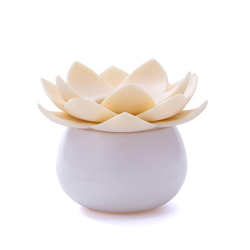 Exquisite Lotus-shaped Cotton Swab Box, Portable Cotton Swab Holder, Toothpick Storage, Covered Cotton Swab Seat
