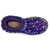 UGG Classic Short Stellar Sequin Snow Boots Black/Blue/Purple Women's 1112514-MDL