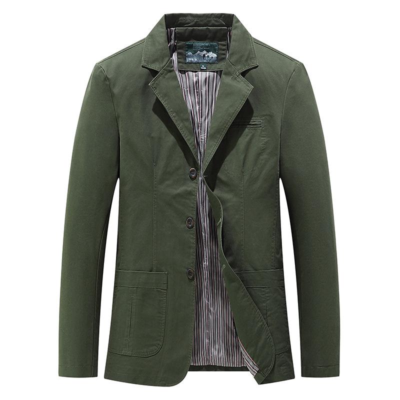 Men's Plus Size Cotton Outdoor Business Casual Jacket - Autumn/Winter Fashion