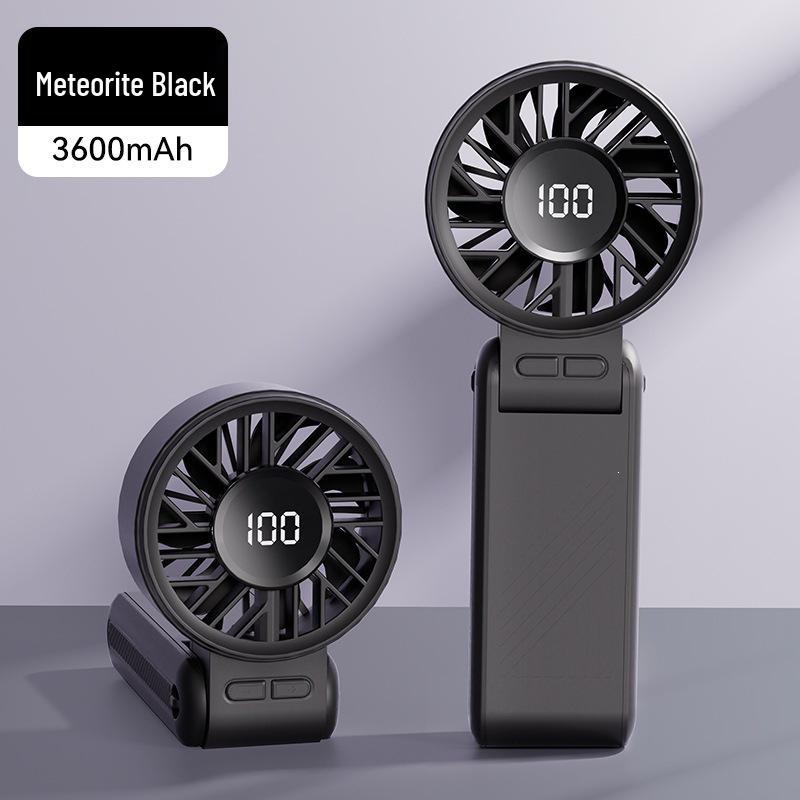 USB Rechargeable High-Speed Portable Handheld Fan with Digital Display