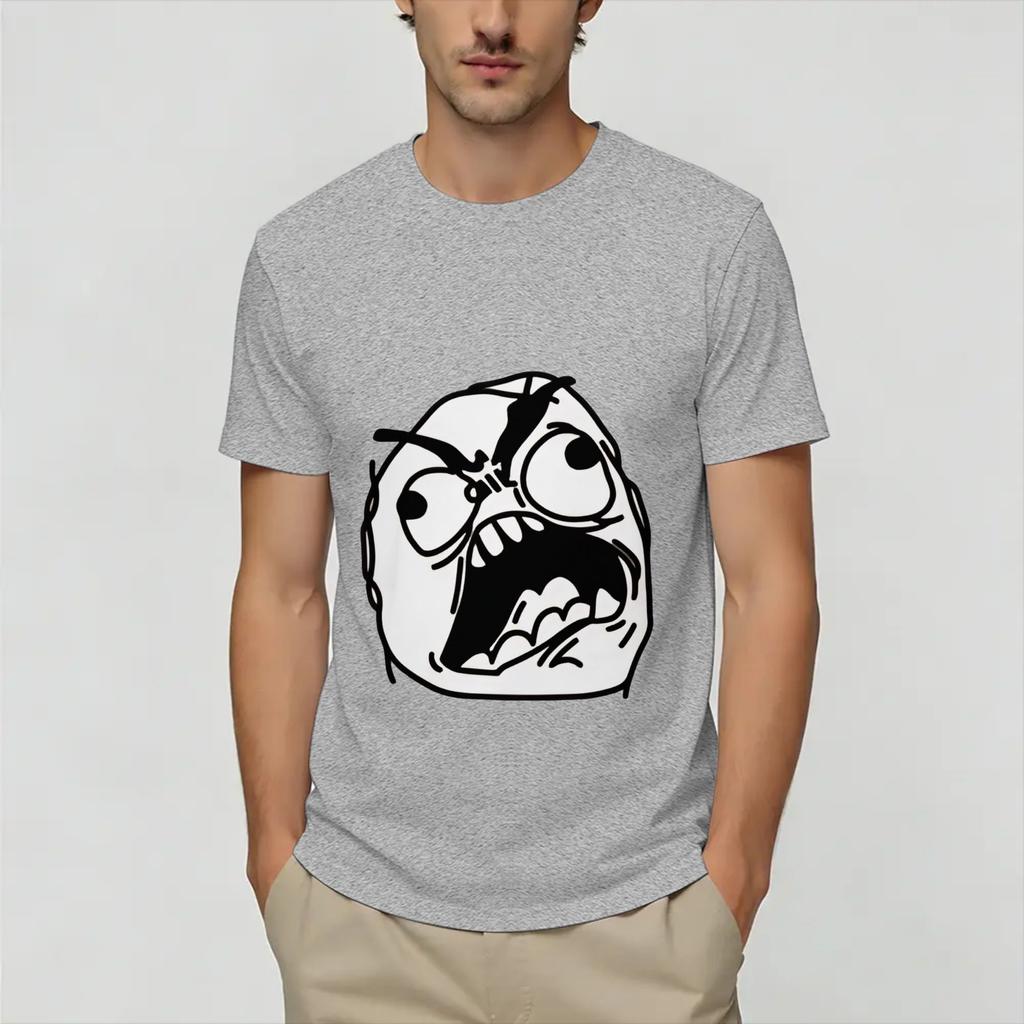 Rage Comic Trollfac Tshirt Summer Cotton Tshirts For Unisexs Popular Pattern Tshirt Short Sleeve Streetwear Tops