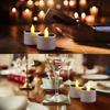 1/3/5pcs Christmas Solar Lights LED Candle Flameless Lamp Waterproof Solar Tea Light Rechargeable Garden Candle Lights for Party Home Decor