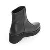 Fashion Boots Front Zip Comfort Short Boots 3020 Black [Composition Nine]