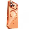 Transparent TPU Phone Case With Magnetic Support IPhone 17 Pro Max Air 16 Series Full Lens Coverage Anti-Slip