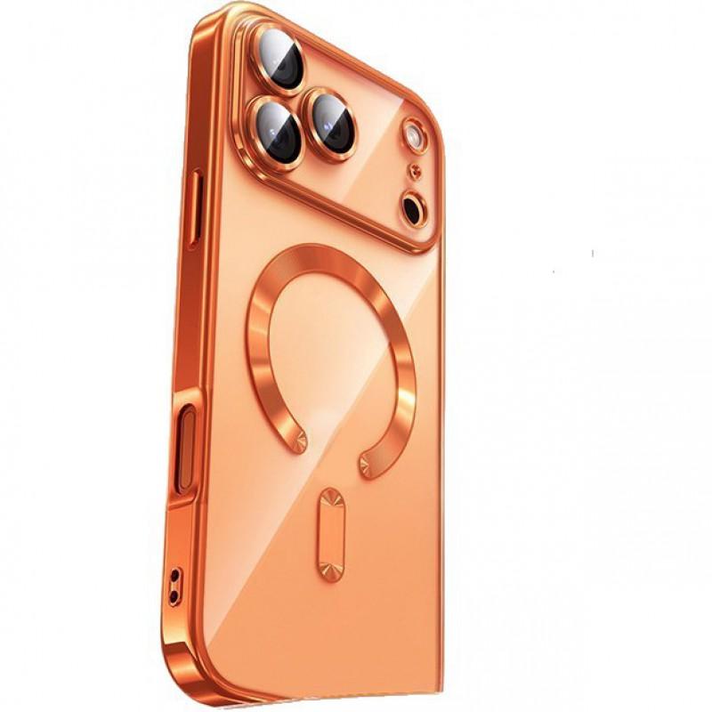 Transparent TPU Phone Case With Magnetic Support IPhone 17 Pro Max Air 16 Series Full Lens Coverage Anti-Slip