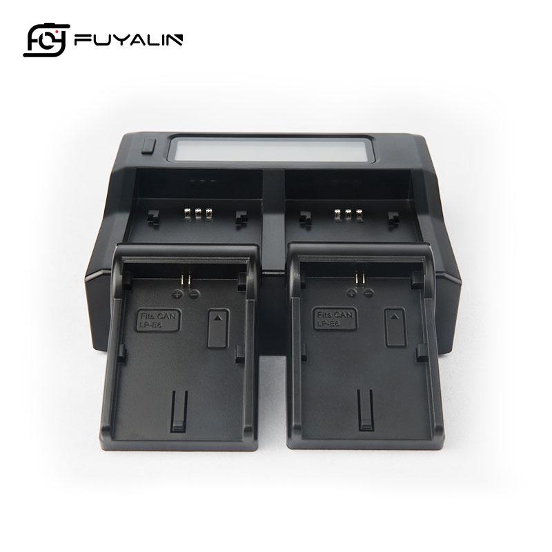 Fuyalin LPE6 Charger for Canon 6D, 80D, 5D2, 5D3, 6D2, 7D2, 90D, 5DSR.