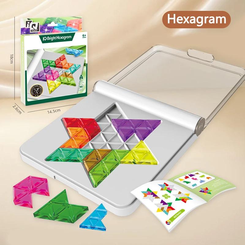 

Non-Toxic 60 Levels Tangram Puzzle Game For Kids Logical Thinking Educational Toy Travel-Friendly Shapes Challenge Strategy Games