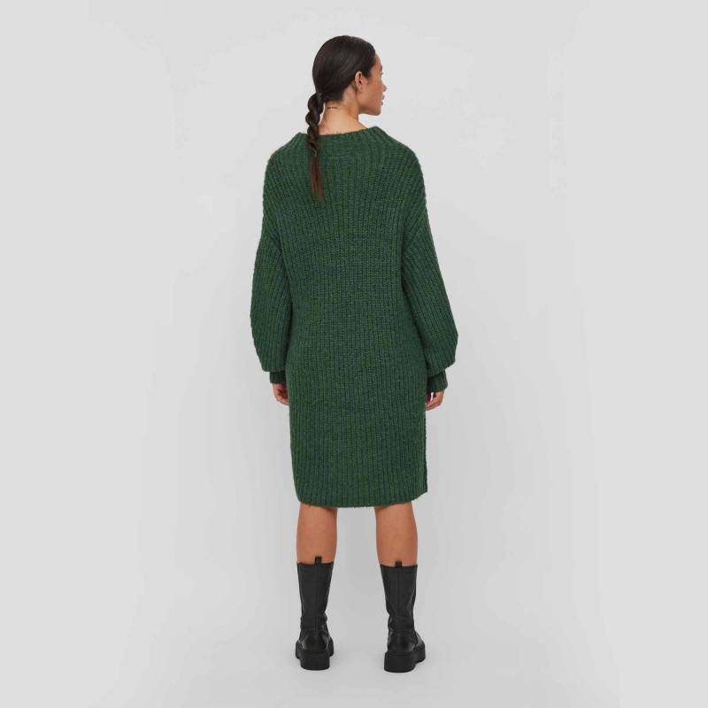 Women's Long-sleeved Knit Sweater Dress VILA