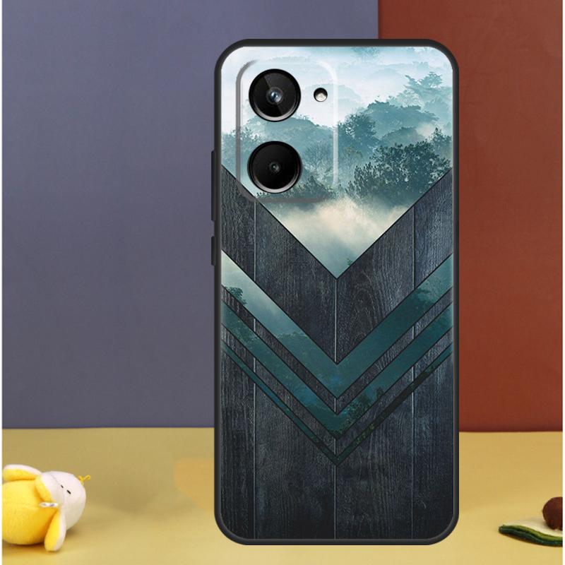 Forest Geometry Wood Nature For Realme GT7 Pro GT6 C61 C67 C63 C71 C55 C51 C65 C53 C75 10 11 12 13 14 15 Pro Plus Case