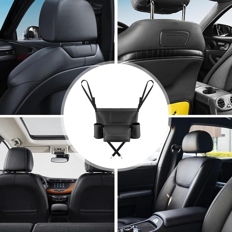 Auto Organizer Aufbewahrung Zwischen Sitzen Multifunktional PU Leder Fahrer Aufbewahrungsnetz Tasche Große Kapazität Automobil Konsole