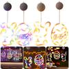2025 Easter Bunny/Eggs Window Light Battery Operated LED String Light Hanging Light for Home Indoor Easter Window Decorations