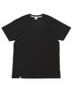 A NOTHING Silky-Cotton Long Layered 1/2 Tee (Black)