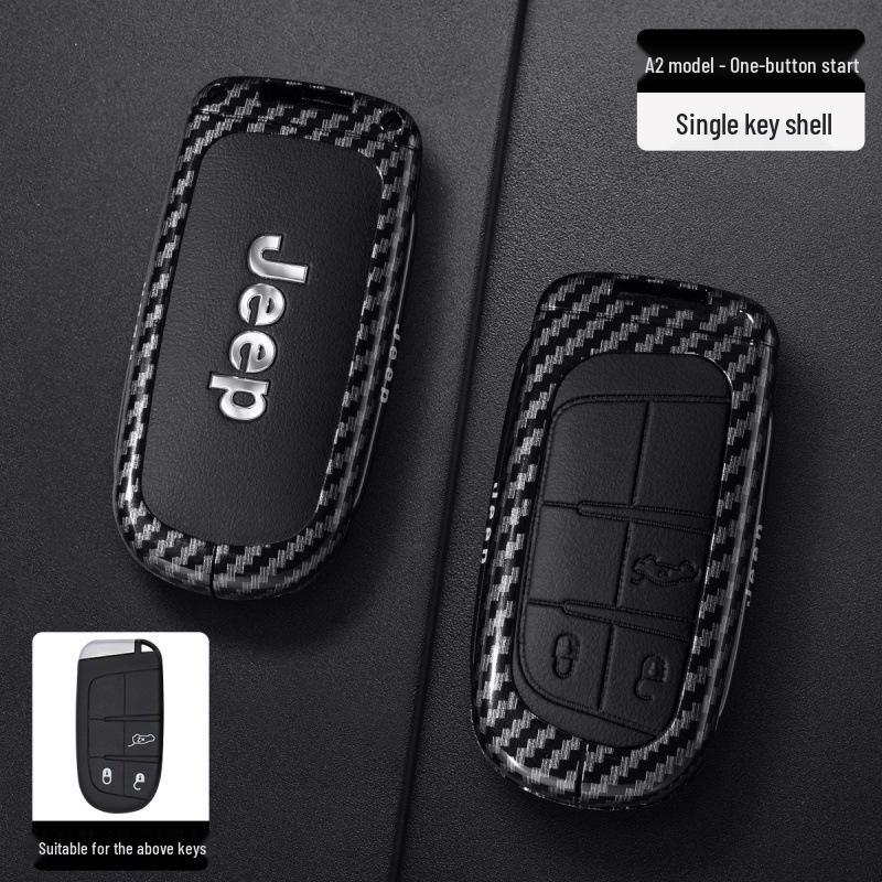 Compatible Jeep Key Case for Grand Cherokee, Renegade, Compass, Commander - Car Bag Buckle Shell