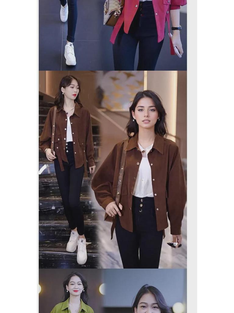 Women's 2025 Spring/Autumn High-End Loose Bat Sleeve Cardigan Top