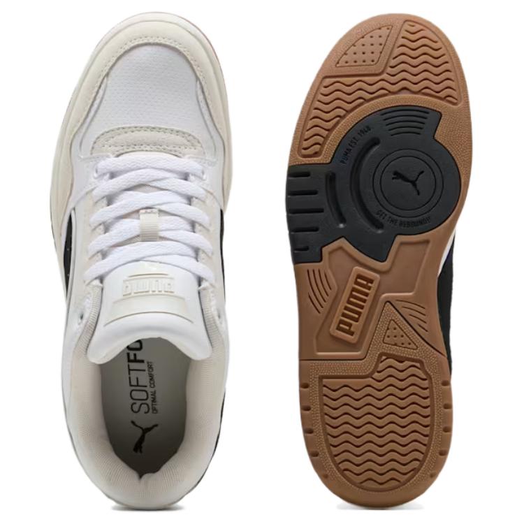 Puma Rebound Retro White Black Feather Grey Unisex Sneakers 400214-01